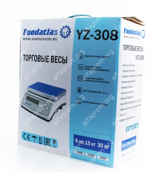 Торговые весы Foodatlas 30кг/1гр YZ-308