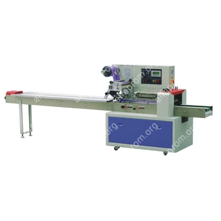 Горизонтальная упаковочная машина DXDZ-450B (3 servo, рег. форм., min bag L 180, S 450, H 100, трансп.попереч.запайки)